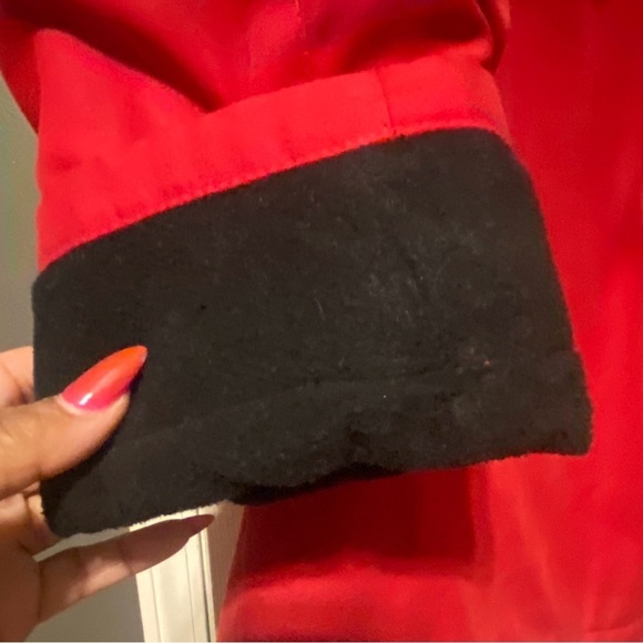 ENSIGN LONDON 3/4 Red & Black Drawstring Coat, GUC - Picture 11 of 14